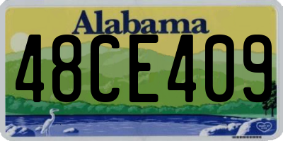 AL license plate 48CE409