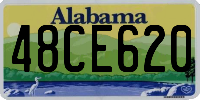 AL license plate 48CE620