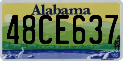 AL license plate 48CE637