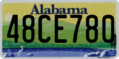 AL license plate 48CE780