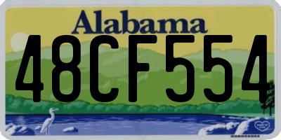 AL license plate 48CF554