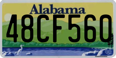 AL license plate 48CF560