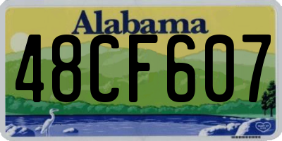 AL license plate 48CF607