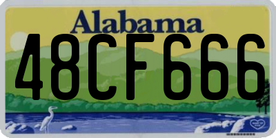 AL license plate 48CF666