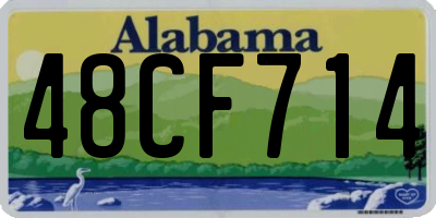 AL license plate 48CF714