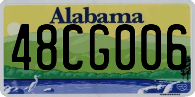 AL license plate 48CG006
