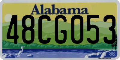 AL license plate 48CG053