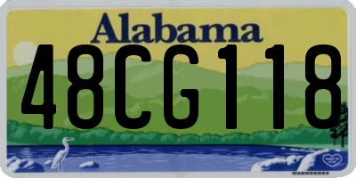 AL license plate 48CG118