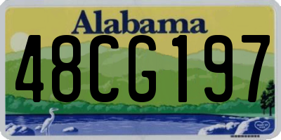 AL license plate 48CG197