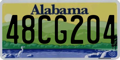 AL license plate 48CG204