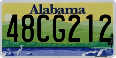 AL license plate 48CG212