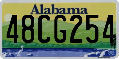 AL license plate 48CG254