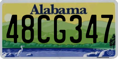AL license plate 48CG347