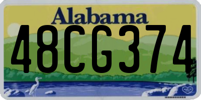 AL license plate 48CG374