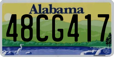 AL license plate 48CG417