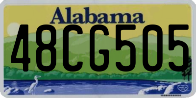AL license plate 48CG505