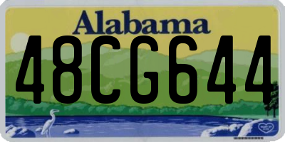 AL license plate 48CG644
