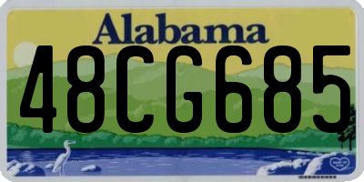 AL license plate 48CG685