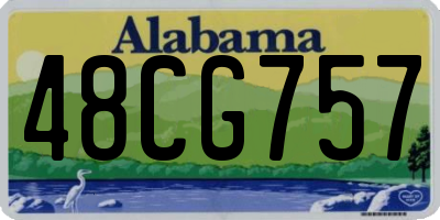 AL license plate 48CG757