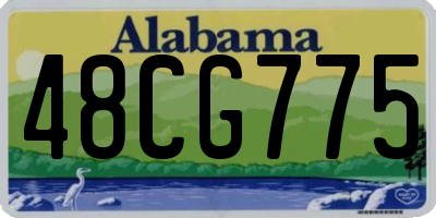 AL license plate 48CG775