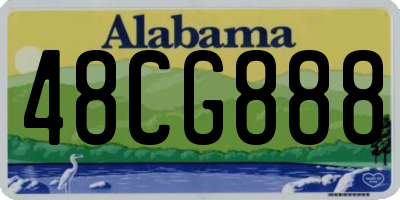 AL license plate 48CG888