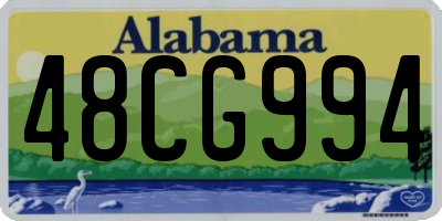 AL license plate 48CG994