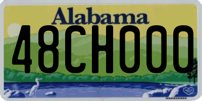 AL license plate 48CH000