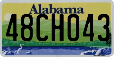 AL license plate 48CH043