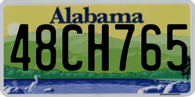 AL license plate 48CH765