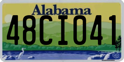 AL license plate 48CI041