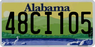 AL license plate 48CI105
