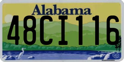 AL license plate 48CI116