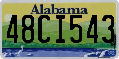 AL license plate 48CI543