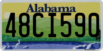 AL license plate 48CI590