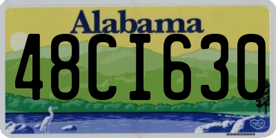 AL license plate 48CI630