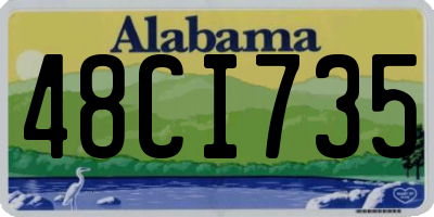 AL license plate 48CI735