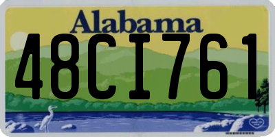 AL license plate 48CI761