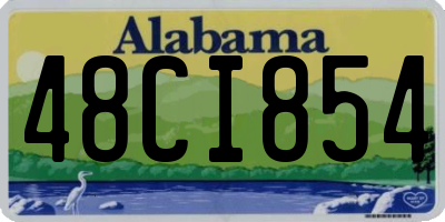 AL license plate 48CI854