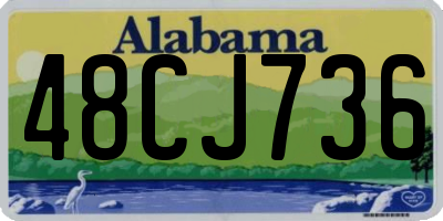 AL license plate 48CJ736