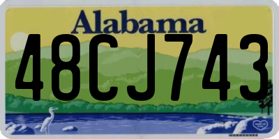 AL license plate 48CJ743