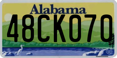 AL license plate 48CK070