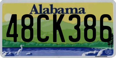 AL license plate 48CK386