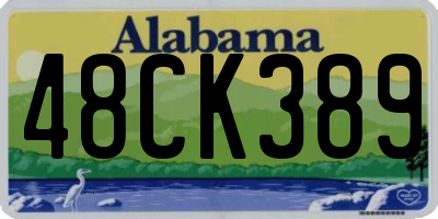 AL license plate 48CK389