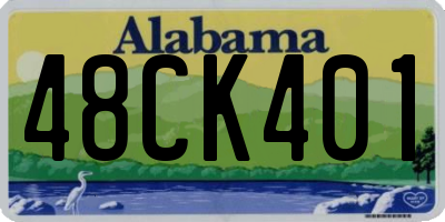 AL license plate 48CK401