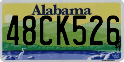 AL license plate 48CK526