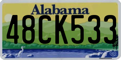 AL license plate 48CK533