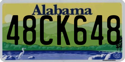 AL license plate 48CK648