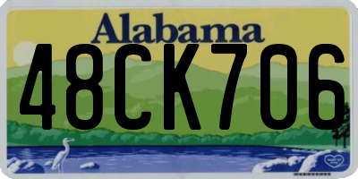 AL license plate 48CK706