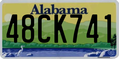 AL license plate 48CK741