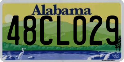 AL license plate 48CL029